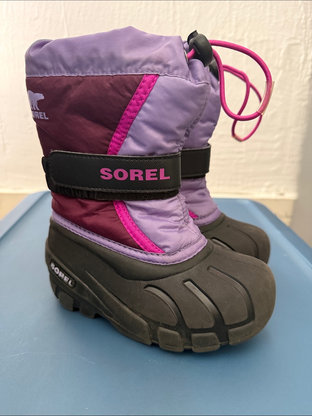 Sorel Kids Purple and Pink Insulated Snow Boots